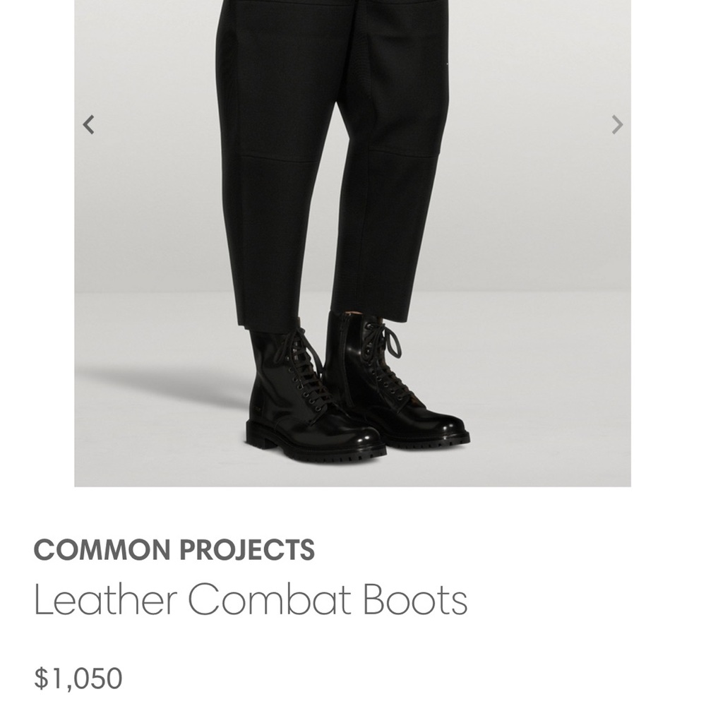 Common Projects combat boots